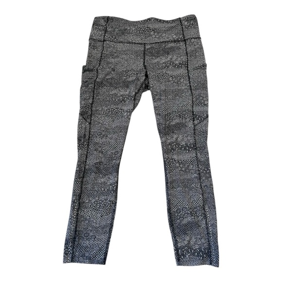 lululemon athletica Pants - Lululemon Fast Free Tight II 25" Nulux Black White Women’s Size 12